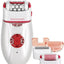 ENZO General hair removal in different parts of the body for women. Model EN-3166 is designed for comfort and ease of use at home, and comes with 4 different usage accessories.