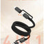 65W 4-In-1 Fast Charging Data Cable With USB-A And USB-C Inputs Lightning And USB-C Outputs High-Speed Data Transfer Bra