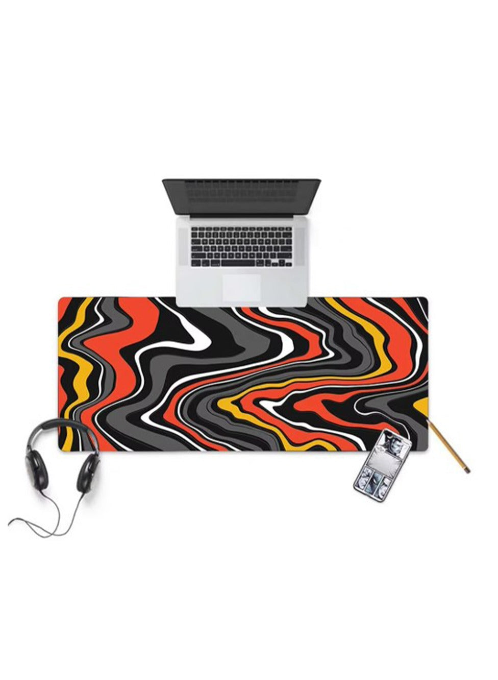 Large Mouse Pad, Artistic Painting Design With Striking colors (70cm x 30cm x 2mm), HD Print Pattern Desk Mat, Extended Mouse Pad and Keyboard Mouse Pads, Waterproof Fabric Surface Mouse Pads for Office, Anti-Slip Rubber Base