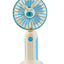 Rechargeable Mini Portable Fan , With Office Bedroom Mobile Phone Holder - HK59 Blue