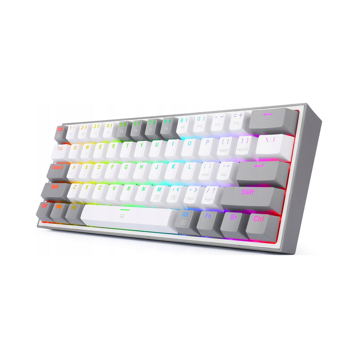 Redragon K616-RGB Fizz Pro 60% Wireless Mechanical Gaming Keyboard White and Grey