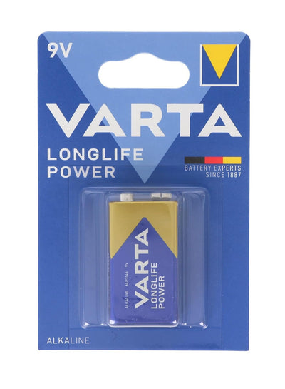 VARTA Longlife power alkaline 1pes 9V , 6LP3146 E-Block , Transistor , MN1604