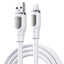 RC-C113 Ruinay Series USB to Micro Charging Data Cable, 1M, USB C, 3A Fast Charging, White