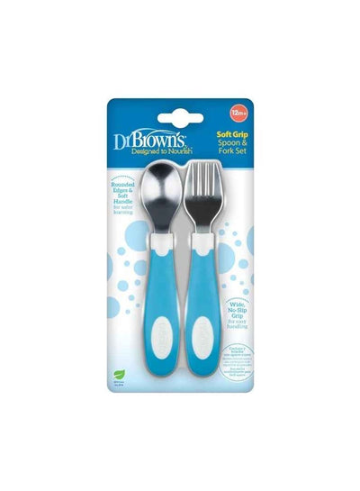 Dr. Brown’s Soft Grip fork and spoon 12+ months