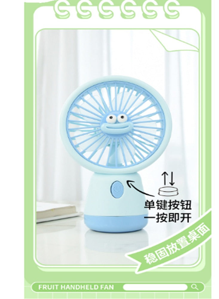 Portable Mini Fan USB Rechargeable Cute 1.5W Small Electric Fan For School ( Pink )