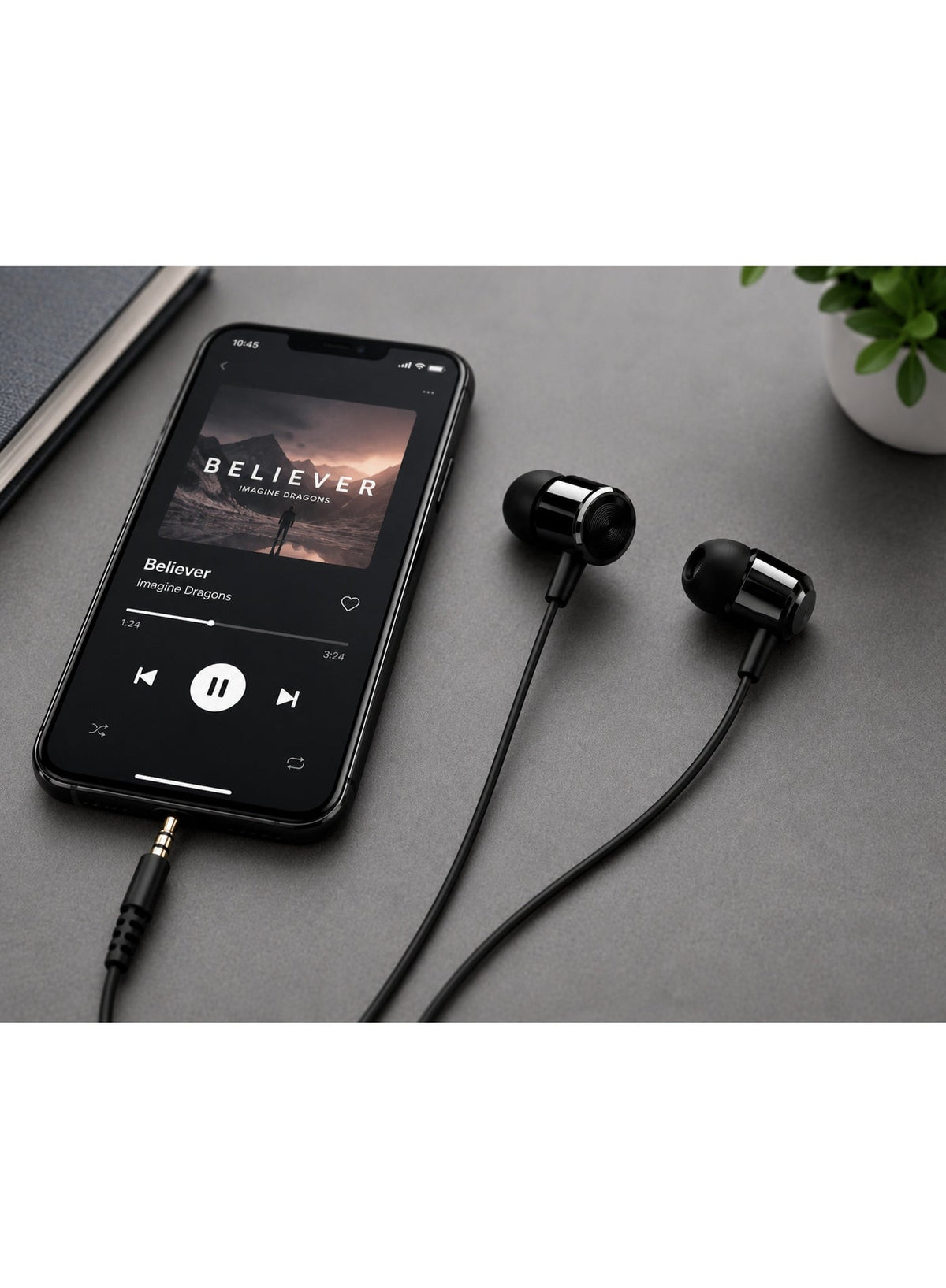 G4 Wired In-Ear Earphones – Clear Stereo Sound Quality, Built-in Microphone for Hands-Free Calls, 1.2m Flat Tangle-Resis