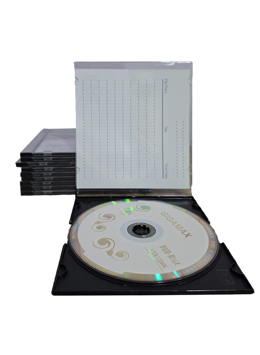 Gigamax DVD-R recordable , 16x compatible , 4.7 GB/120MIN , 10PK