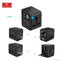 Earldom ES-LC18 Universal Travel Power Adapter 1500W with Dual USB-A Ports, Worldwide Plug Adapter, 100–250V Universal V