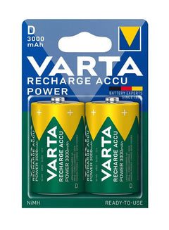 بطاريات قابلة للشحن VARTA ACCU Power 56720 مقاس D سعة 3000mAh قطعتين
