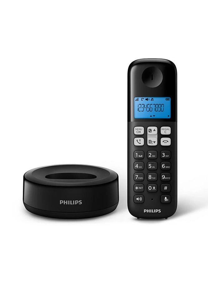 Philips Cordless Phone D1611 - Non Slip Grip (Black Color)