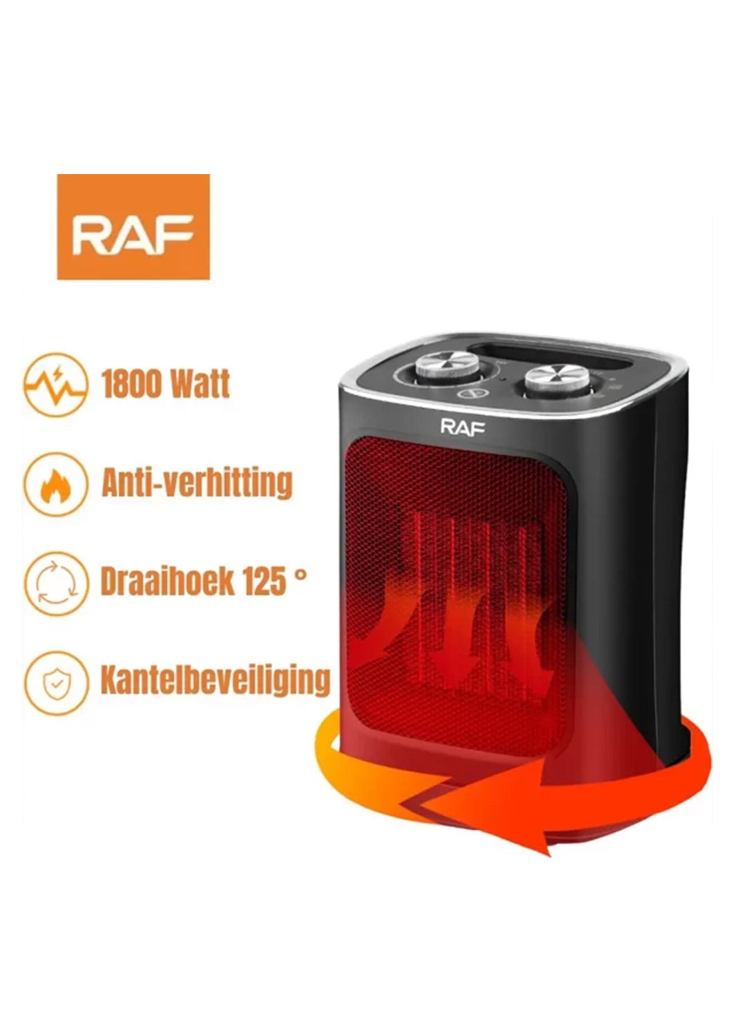 RAF Ceramic heater fan R.1188W