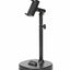 Desktop Phone & Tablet Stand – Adjustable Height (22–37 cm),  Stable Metal Base for Calls, Viewing & Recording – Black