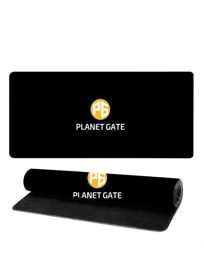 Planet Gate  Extended Gaming Mouse Pad with Stitched Edges 70×30cm XL Desk Mat for Gaming, Office, Keyboard, Mouse, Lapt