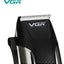 VGR V-120 Professional Hair Clipper with Self Sharpening Blades, 8 Guide Combs, Scissors, Comb, Taper Lever Adjustments for close cut trimming for men, Corded (Black)