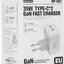 35W Dual Type-C GaN Fast Charger RP-U87, PD + QC Compact Wall Adapter with Smart Chip, 2-Port Fast Charging, EU Plug, Fi