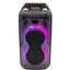 AH-6200 Portable Dual 6.5 Inch Rechargeable Party Speaker with Disco LED Lights and Remote Control Wireless Audio Speake