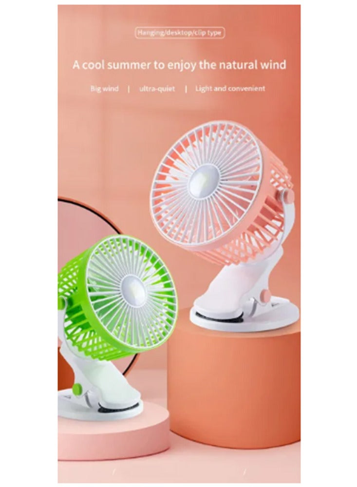 Mini Thinning Table Clamp Fan Large Capacity Battery 3-speed Air Adjustment Quiet and Comfortable (YT-M2027)