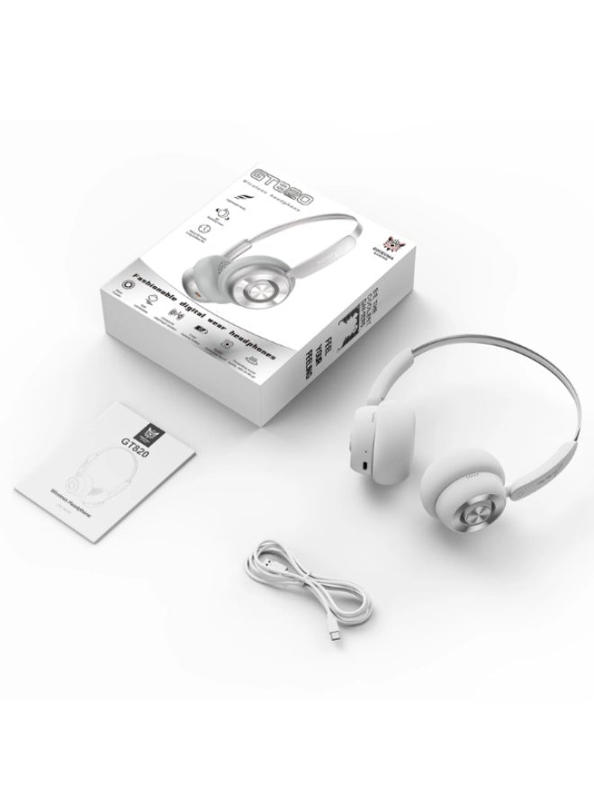 GT820 Wireless Bluetooth Headphones – Bluetooth 5.3, 32mm Drivers, Dual Noise-Cancelling Microphones, Up to H Playtime,U