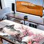 Japanese Watercolor Cherry Blossom Pink Mouse Pad, Gaming Mouse Pad,Non-Slip Water-Resistant  Anime Mouse pad, Large Mou