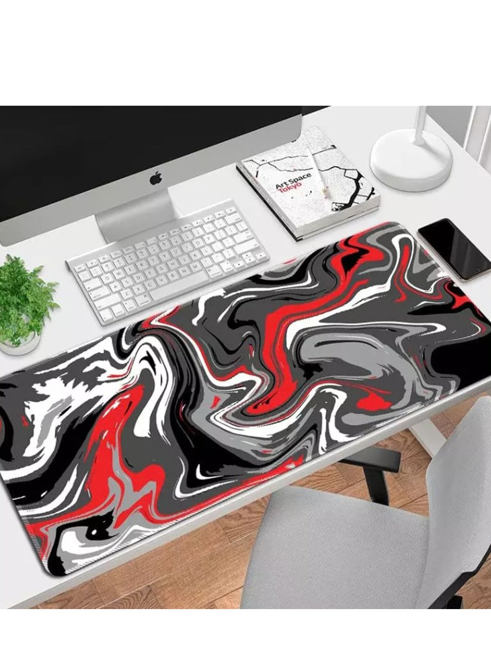 Large Mouse Pad, (60cm x 30cm x 2mm), HD Print Pattern Desk Mat, Extended Mouse Pad and Keyboard Mouse Pads, Waterproof Fabric Surface Mouse Pads for Office, Anti-Slip Rubber Base