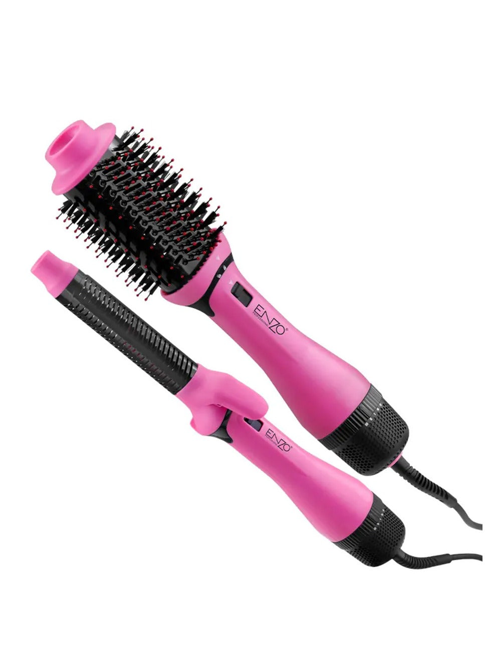 ENZO Professional Ionic High Speed Hair Dryer Hot Air Brush Auto Air Wrap Curler Blow Dryer Comb Ionic 2 in 1 Hair Styler Curler EN-6208