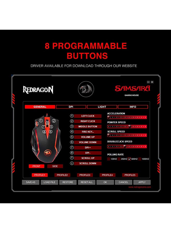 Redragon M902 SAMSARA أمامي صورة 5