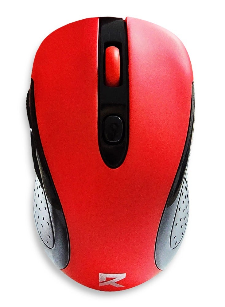 ماوس لاسلكي Redragon BM-2638 Wireless بدقة 2400 DPI أحمر