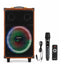 V-1235 Portable Bluetooth Speaker, 12-Inch Wireless Party Speaker, 50W Powerful Bass, Rechargeable Karaoke Speaker with 