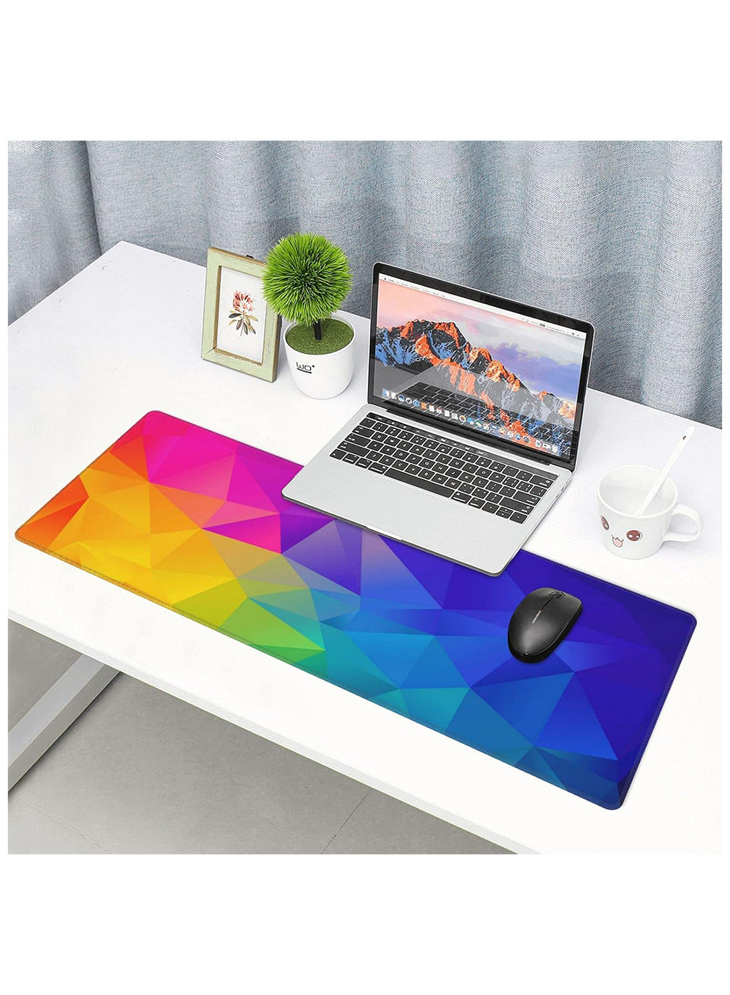 Large Mouse Pad, Attractive Art Theme (70cm x 30cm x 2mm), HD Print Pattern Desk Mat, Extended Mouse Pad and Keyboard Mouse Pads, Waterproof Fabric Surface Mouse Pads for Office, Anti-Slip Rubber