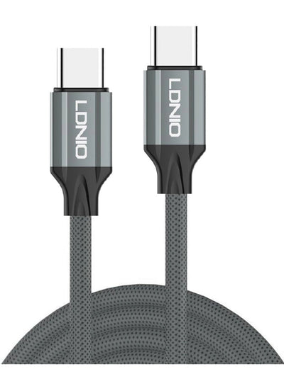 Type-C To Type-C Fast Charging Cable 1M With 100W Power Delivery High-Speed Data Transfer Durable Braided Design For Sma