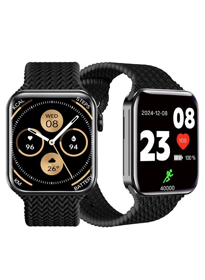 SW-13 Smart Watch with Bluetooth Calling, 2 Interchangeable Watch Bands, Heart Rate & Sleep Monitor, Multi-Sport Fitness