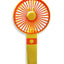 Portable Mini Fan USB Rechargeable Cute 5000MAH Small Electric Fan For School With Phone Holder , SQ2195 Orange