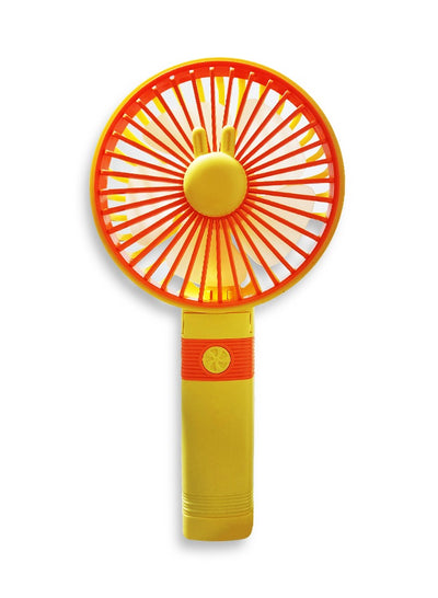 Portable Mini Fan USB Rechargeable Cute 5000MAH Small Electric Fan For School With Phone Holder , SQ2195 Orange