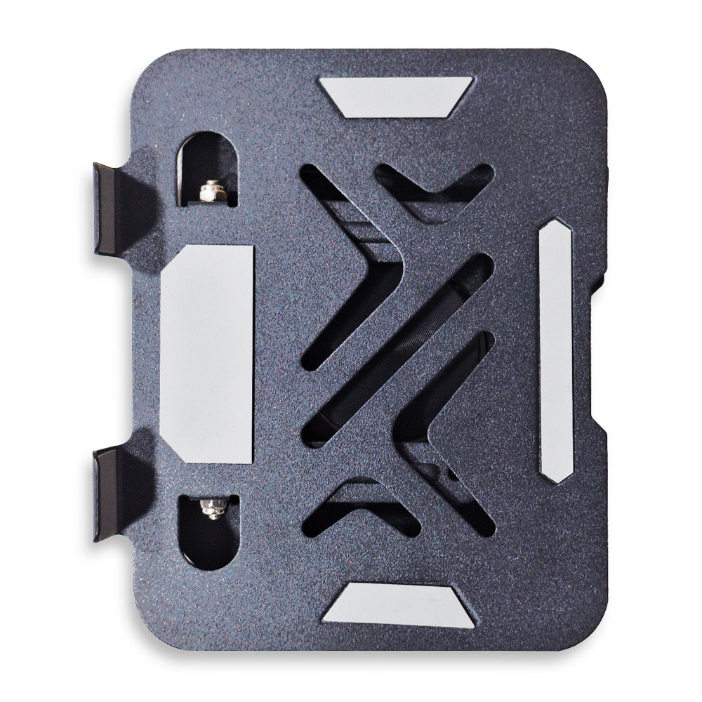 Foldable tablet & mobile stand with premium metal design, 360° rotation, and ventilation to keep devices cool. Compact, portable, and suitable for iPads & phones—perfect for studying, working, or watching content anywhere.