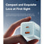 شاحن حائط ESSAGER ES-CD42 GaN قوة 70W منفذين PD وQC4.0 أزرق