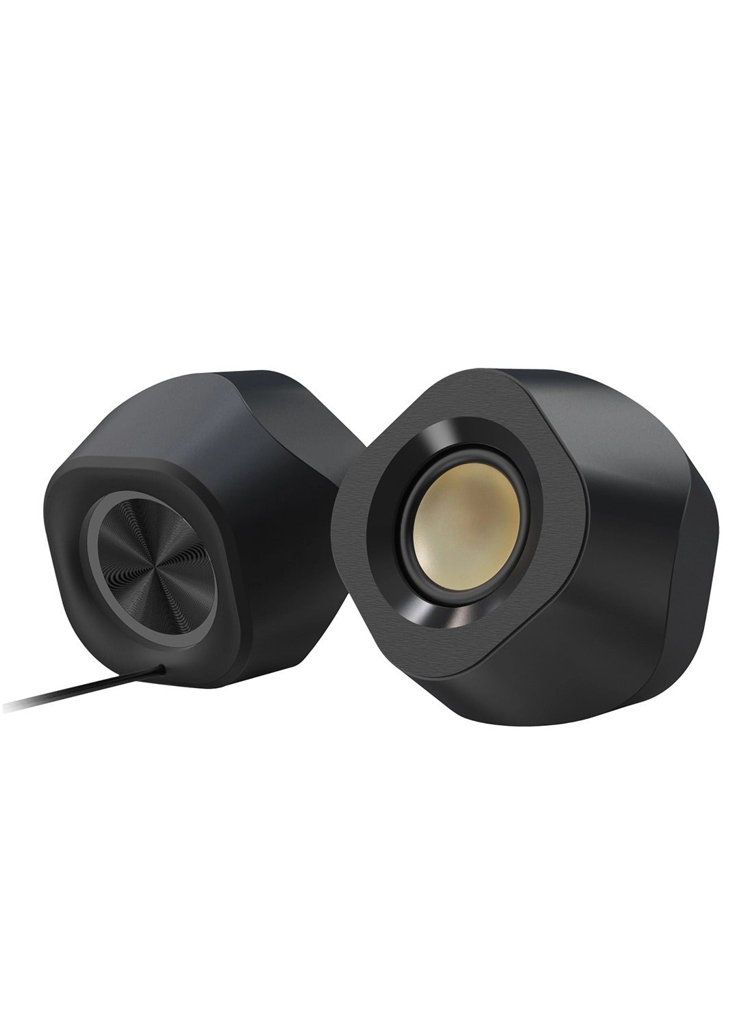 Gaming Speaker GS590 Pro (RGB) 2.1 channel , with Remote Control and 4 Buttons , 22W For PC/ Notebook / Tablet / Mobile 