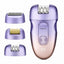 SK-17006 3-in-1 Women’s Epilator, Rechargeable Electric Hair Removal Machine with Shaver & Exfoliation Heads, 2 Speed Se