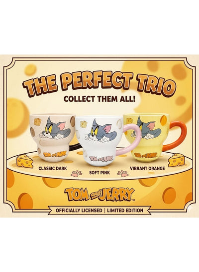 Large Capacity Ceramic Coffee Mug with Cartoon Character Design, Cute Ceramic Tea Cup for Hot & Cold Drinks, Milk Mug, L