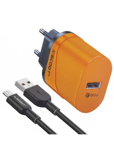 CH-273 67W Super Fast Wall Charger with Micro USB Cable , High Speed Charging Adapter with Dual Output, Intelligent Powe