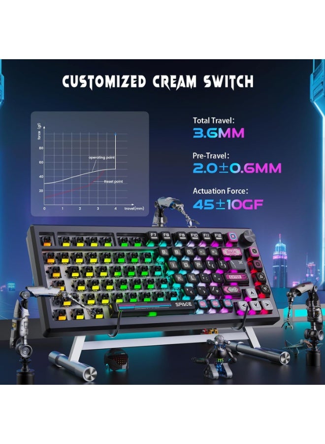 عرض جانبي لكيبورد الجيمنج Redragon K732MC URANUS