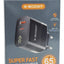 CH-268 65W Super Fast Mobile Wall Charger with LED HD Display , High Speed Charging Adapter for Phone and Smartphone, Du