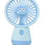 Portable Mini Fan USB Rechargeable Cute 1.5W Small Electric Fan For School ( Blue )