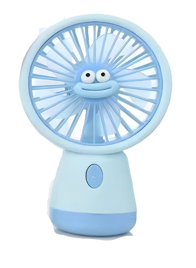 Portable Mini Fan USB Rechargeable Cute 1.5W Small Electric Fan For School ( Blue )