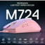 K1NG M724 Wired Gaming Mouse, 42G Ultra-Light 12,400 Max DPI Optical Gaming Mouse with 5 Programmable Buttons, Ergonomic