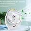 Portable Mini Desktop Fan Usb Rechargeable led lights Camping Handheld desktop low noise cooling