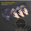 World Blue Extended Gaming Mouse Pad with Stitched Edges 80×30cm XL Desk Mat for Gaming, Office, Keyboard, Mouse, Laptop