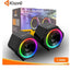 Kisonli Music Speaker For Gaming RGB colorful lights, stereo sound, good quality, can connect pc, laptop, mp3, mp4 , l-6060