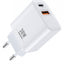 Powerful Charger  RP-U82 , Fast Charger 30W , 2 Ports (QC+PD)  fast and safe charging