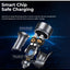 83W Fast Car Charger , RCC327 Salo III Series , PD 65W + QC 18W, Triple Output ( 2 USB + Type-C), Aluminum Alloy Mini Ch
