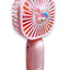 Portable Mini Desktop Fan USB Rechargeable Cute 250MAH Small Electric Fan For School , 0520 Pink